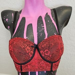 Corset push up bra top
